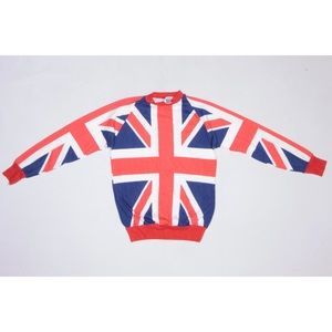 80s Vintage England Flag All Over Print Tee